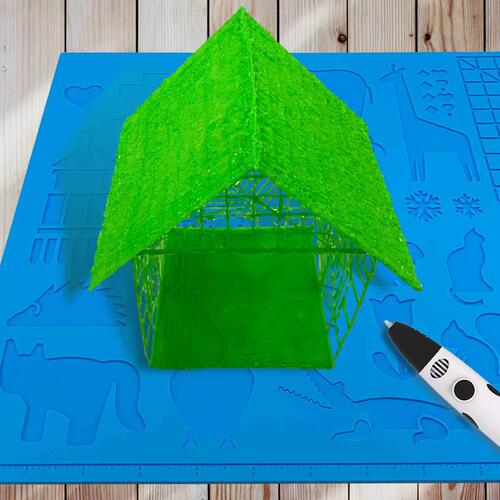 Cross-border hot selling 3D printing pen silicone design pad, drawing and painting creative stroke board, 3D printing silicone pen pad