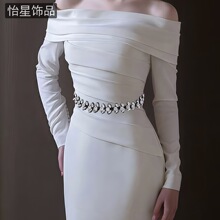 怡星  超闪时尚水钻腰带派对礼物配饰跨境新娘腰链批发 SA375