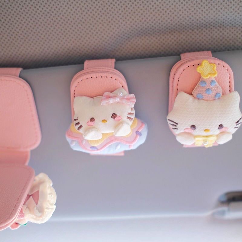 Car-Mounted Glasses Clip, Sunglasses Holder, Sun Visor Storage Box, Multi-Functional Gadget for Car Drivers