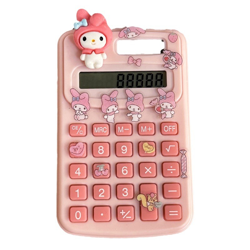 Calculadora de dibujos animados lindo creativo estudiante cultura de oficina producto de alto valor mini computadora portátil al por mayor