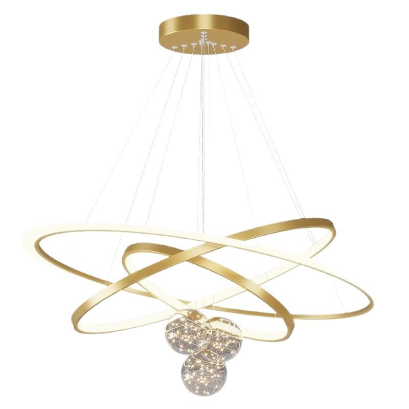 Luz de lujo lámpara de sala de estar simple y moderna atmósfera doméstica lámpara de comedor llena de estrellas de luz de dormitorio 2025 nuevo