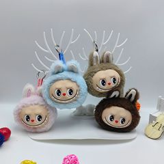 クロスボーダーの新型のゴムの顔のぬいぐるみの布の頭型の小さい掛け物のキーホルダーの泡の瑪特潮は公仔の卸売りを遊びます。