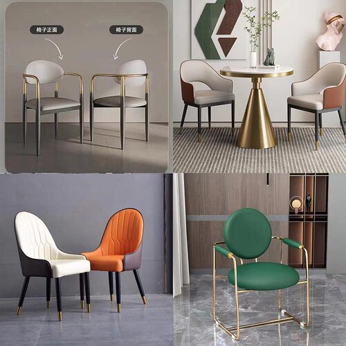 Solid Wood Dining Chair, Luxurious Chair for Home Use, Backrest Chair, Simple Modern Dining Chair, Hotel Chair, Soft Upholstered Café Chair, Leisure Chair