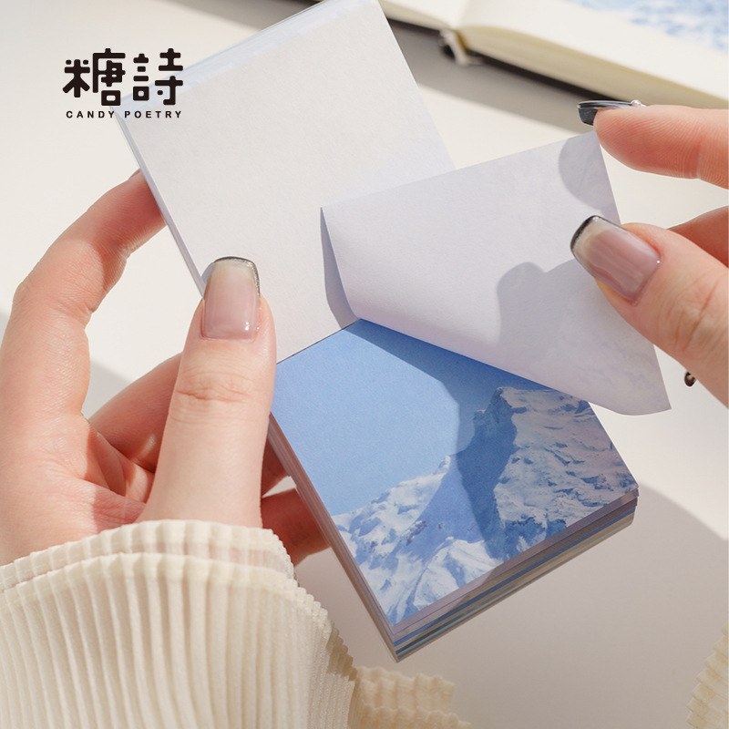 Azúcar poesía libro de notas serie romántica INS fresco diario desgarrable mensaje material decorativo papel base