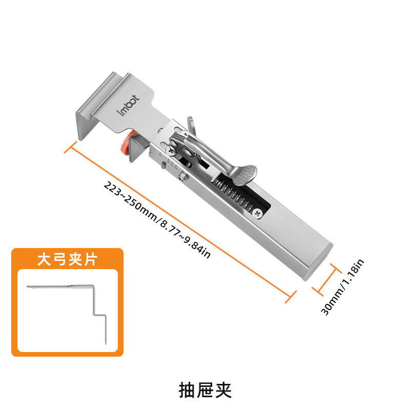 Clip de fijación de instalación de cajón Clip de cajón de prensa Clip de fijación de instalación de cajón sin manija