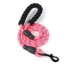 Pet supplies wholesale PVC reflective EVA nylon color round dog rope medium large dog outdoor walking dog traction rope