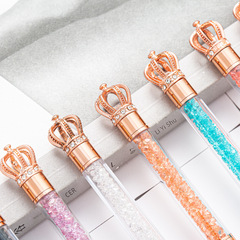 Factory Crown Diamond Metal Ballpoint Pen Fashion Gift Pen Advertising Pen Logo Crystal Pen Wholesale