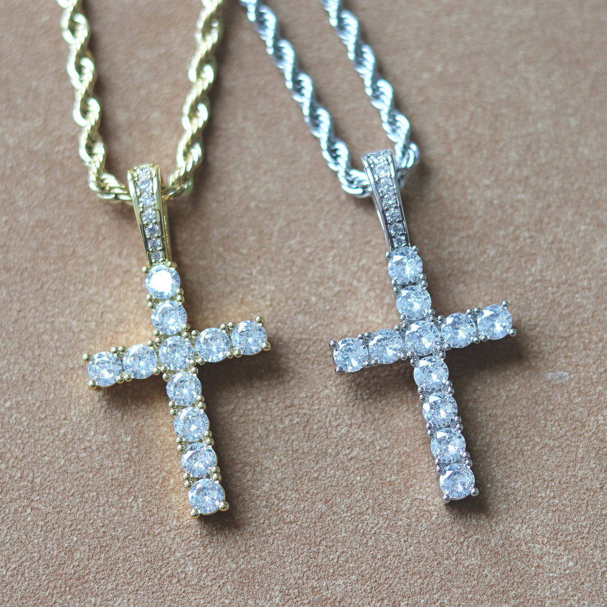 Cross-border hot style copper inlaid zir...