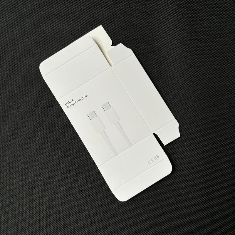 Apple 20W充電ヘッド包装 PD急速充電データケーブルボックス 16本のダブルC編組ケーブル包装 オリジナル携帯電話ケーブル外箱|undefined