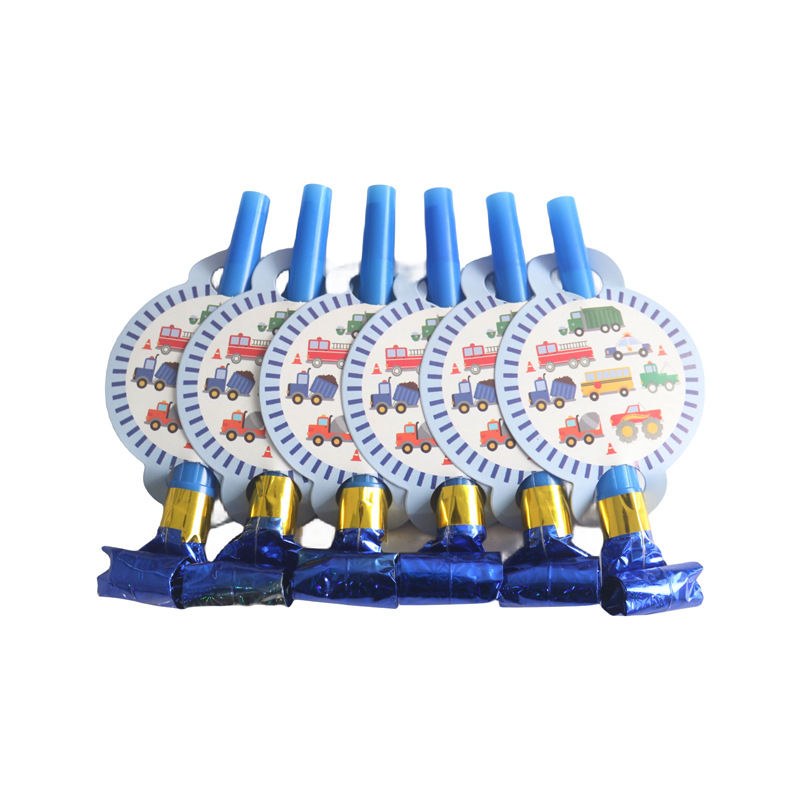 Vehículo de ingeniería excavadora carretilla elevadora edificio Boy partido taza papel placa cuchillo tenedor mantel banner cumpleaños decoración suministros decoración