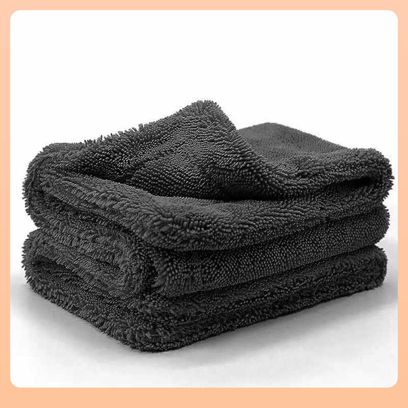 ✅ 자동차 닦기용 땋은 흡수성 수건, 트위스트 이중층 세차 수건, 양면 두꺼운 천 걸레, 배송