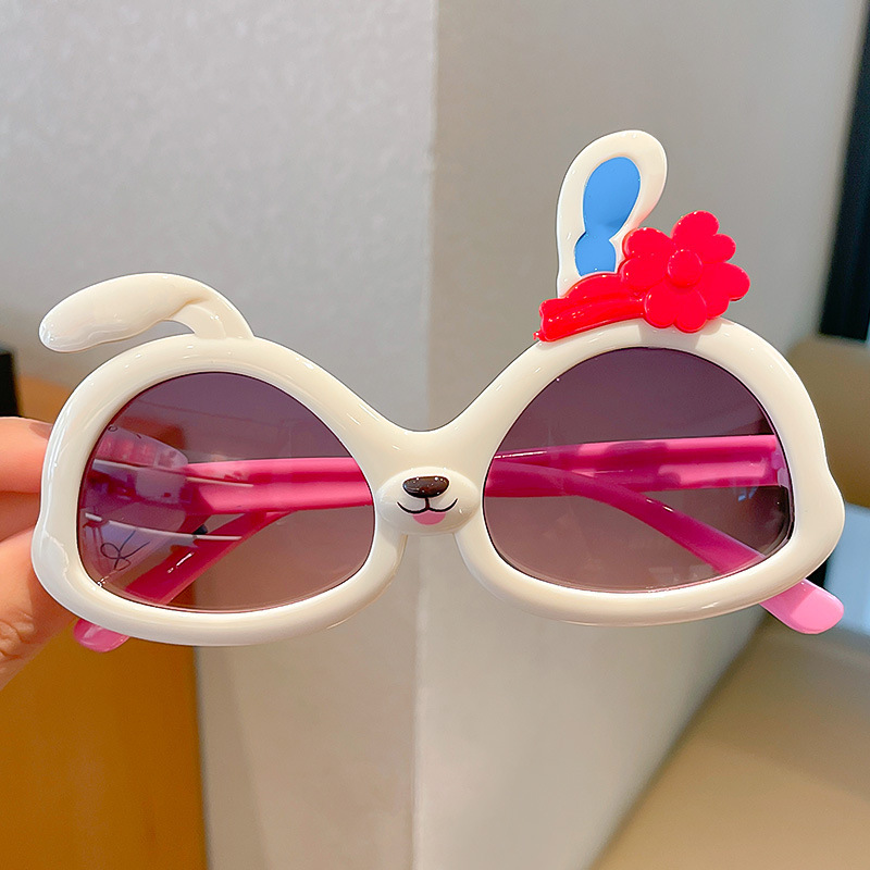 18#Beige flower rabbit