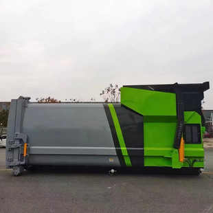 Mobile garbage compression equipment 13 cubic compression station Mobile sanitation equipment free installation