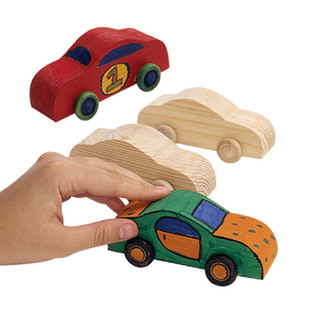 Children's Handmade DIY Self-painted Wooden Car Production Materials White Mold Train Coloring Kindergarten Creative Toys