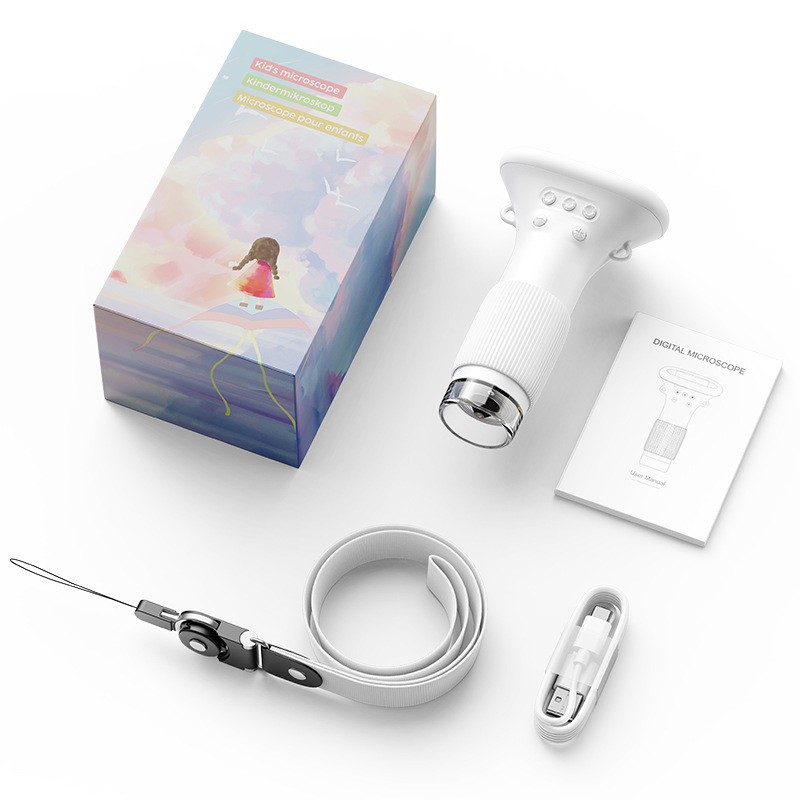 Children's Portable Optical Microscope Magnifier Toy Hand-held Mini Student Experimental Science Handheld Microscope
