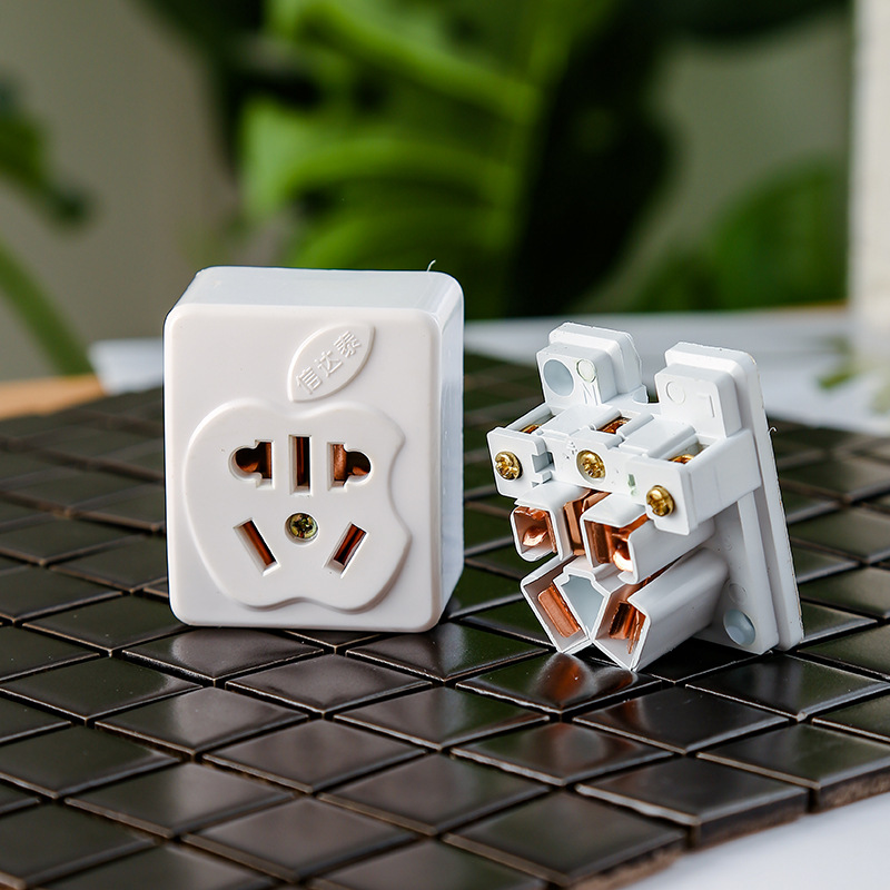 阻燃五孔大功率插座16A空调插座二三极五孔墙壁接线插座跨境