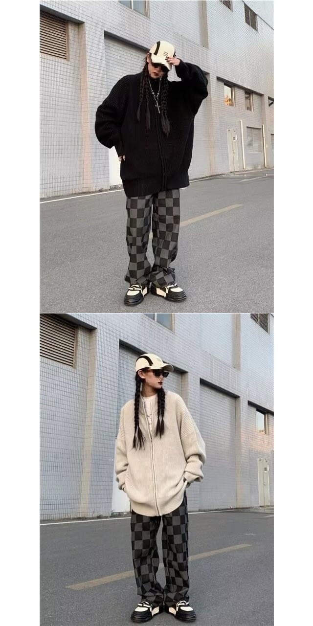 ChicShe ChicShe Style Lazy Couple Knitted Cardigan Sweater For Men Women, Autumn Winter European And American Niche Loose Top Coat Trend_voghion.com