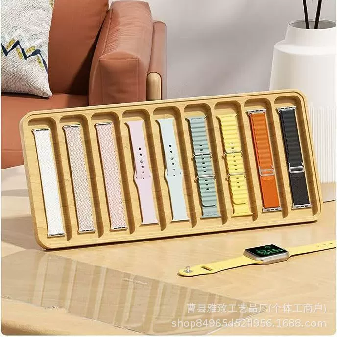 Коробка для хранения деревянного ремешка для часов в прилавке