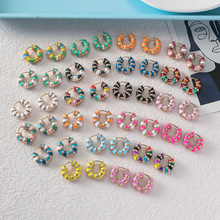 һ�Զ�����Ȧ����ƴɫ���Զ��۵��18K��ʱ�ּ����ɫ���ŵ���Բ