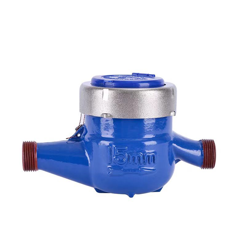 旋翼式机械水表滴水计量铜罩铸铁家用自来水出租房干式水表批发