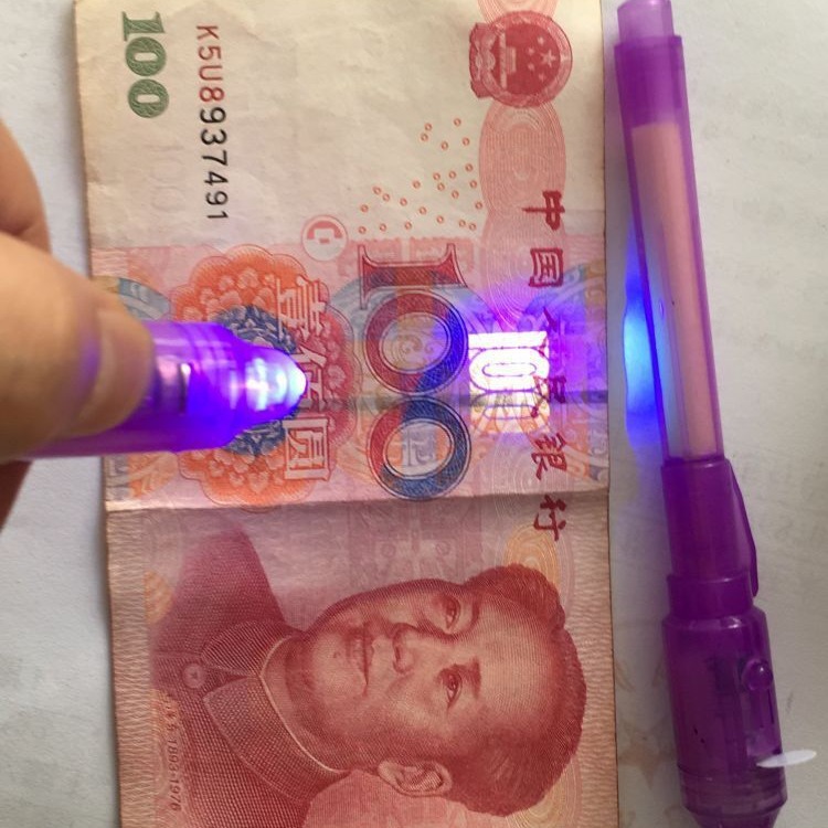 Halo pluma productos electrónicos UV pluma diversión inteligencia privada oculta magia palo pluma anti-falsificación pluma