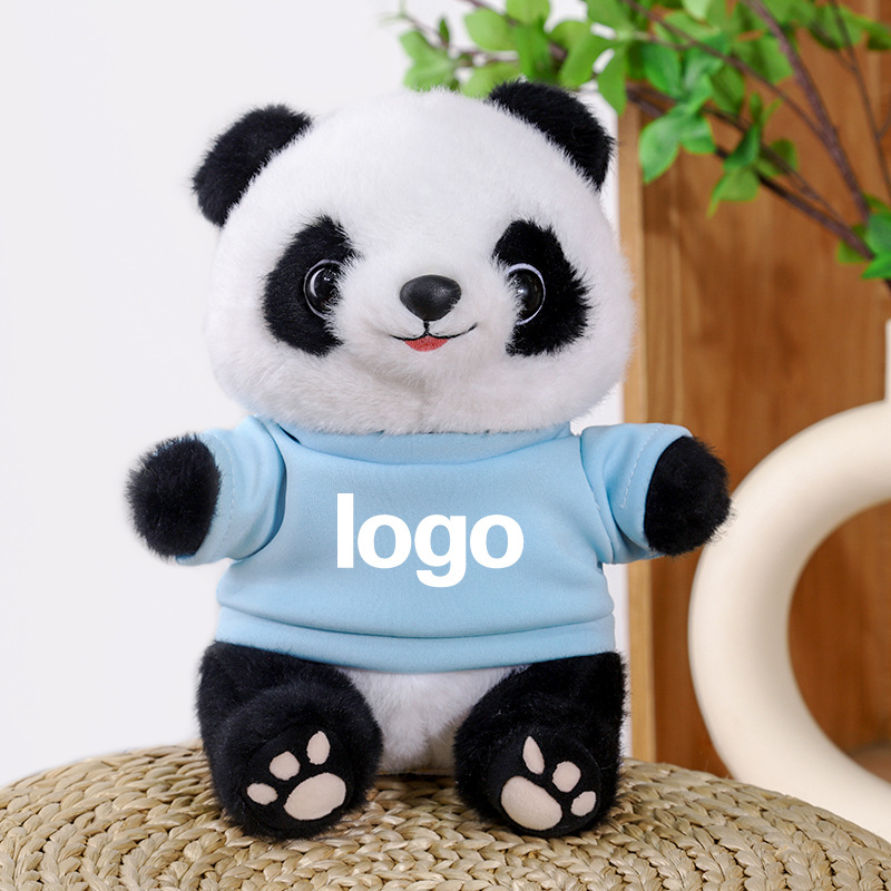 Juguetes de peluche Panda LOGO Coche 4s Tienda Juguetes Lindo Panda Simulado Muñeca Panda Regalo