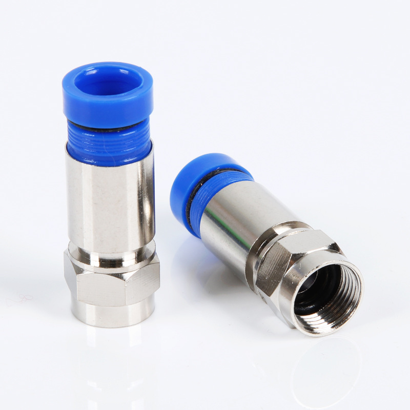 75-5 Compression Connector - 5F Head 75-5 Coaxial Cable 24 Shielded Universal Cable Connector