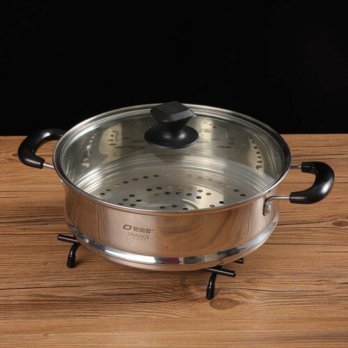 Kitchen countertop pot holder iron square dining table anti-slip anti-scald pot mat cooking pad metal heat insulating pad