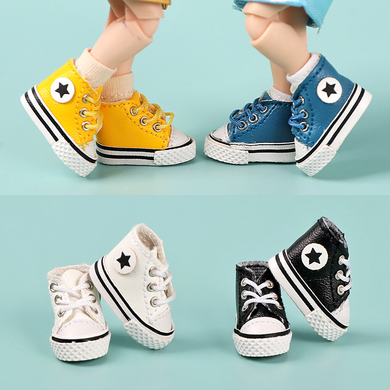 Ob11 accesorios de muñeca 12 puntos cuerpo zapatos de bebé zapatos de lona zapatos de cuero P9 tesoro masculino tesoro femenino moda periférica spot al por mayor