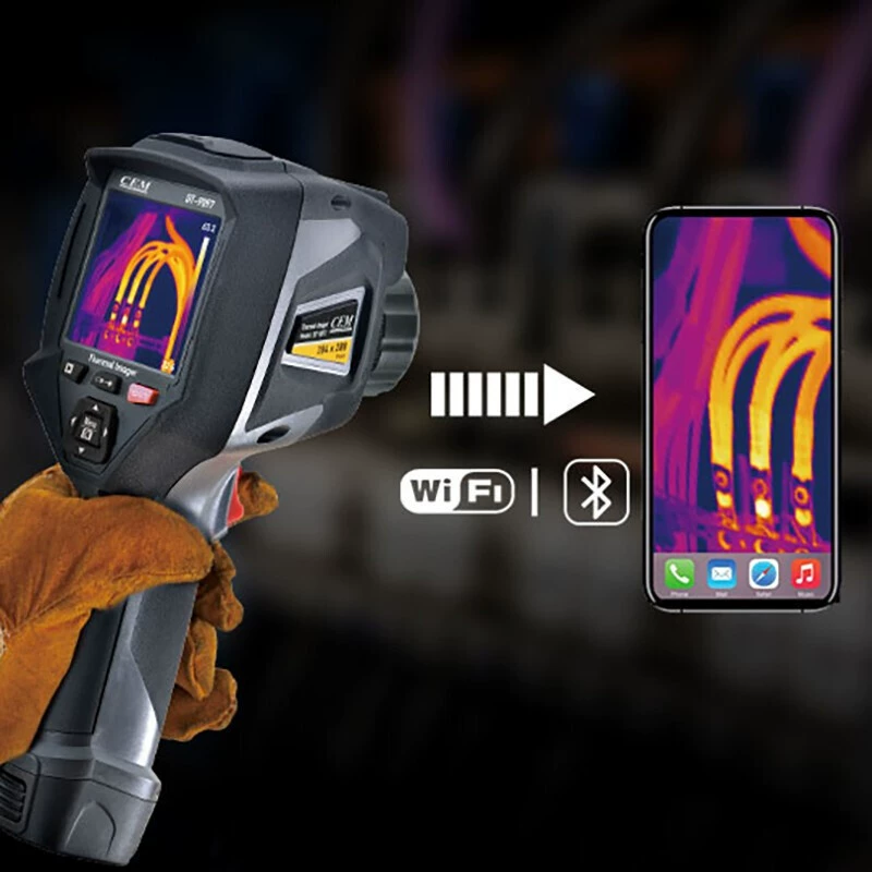 Портативный тепловизор CEM Huashengchang DT-9897/DT-9897H/DT-9898, промышленный, интеллектуальный, высокой четкости, красный