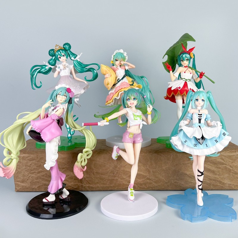初音未来手办动漫水冰月美少女蕾姆花嫁穹妹二次元公仔模型摆件批|undefined