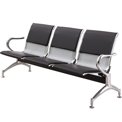 Three-person row chairs, airport stainless steel long chairs, hospital waiting room chairs, public double-row rest chairs, infusion chairs