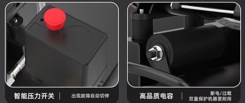 Silent air compressor 220V small industrial oil-free silent woodworking household portable air compressor
