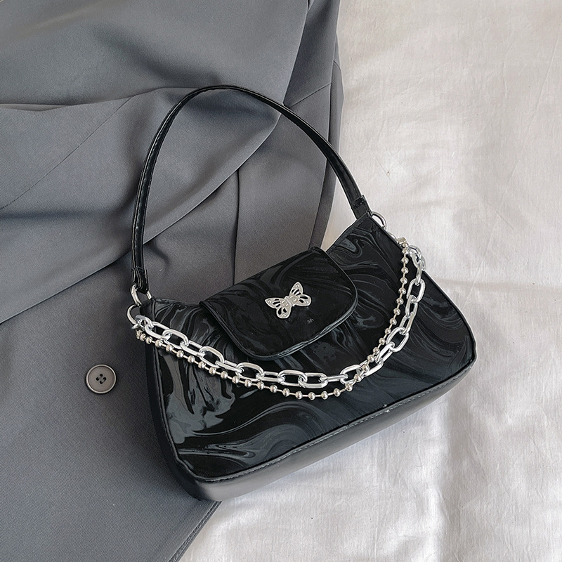 Bolsos debajo de las axilas para mujeres 2024 nuevo estilo francés nicho de alto nivel cadena de estilo extranjero bolso de hombro bolso pequeño explosivo