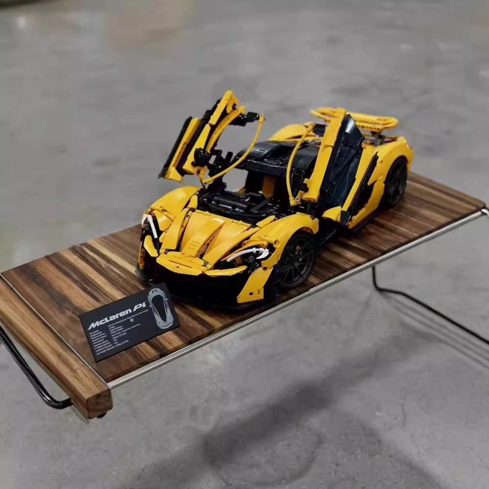 MCLAREN P1 슈퍼 럭셔리카 로고 보이즈 조립 빌딩 블록 기계 그룹 42172 원격 제어 난이도 조립 된 빌딩 블록 장난감