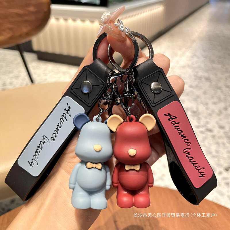 ネットセレブ人気の暴力的なクマのキーホルダーかわいいクマの人形バッグペンダントショッピングモール会社のオープニングイベントギフト|undefined