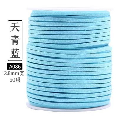 Cuerda de gamuza-azul cielo talla 50