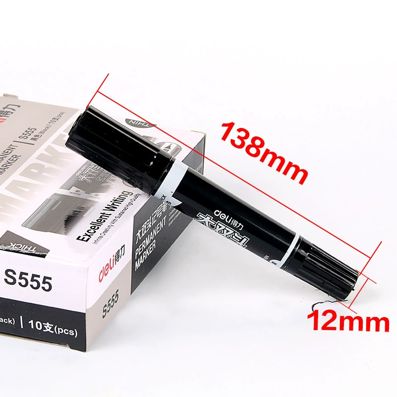 Full free shipping S555 Double Double header Pen Waterproof Logistics Large Head Rough Head Hook Wiring Pen Lar Marking