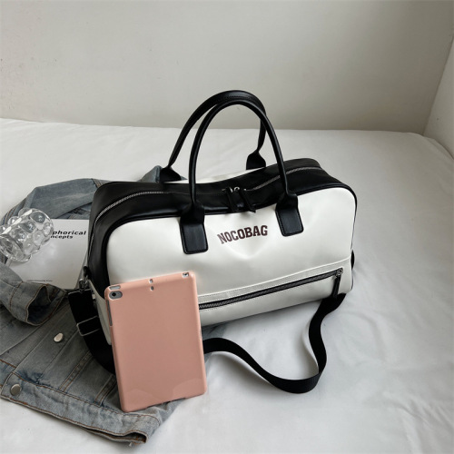 New Style Short Trip Women's Travel Bag, Simple and Versatile Shoulder Crossbody Handheld Fitness Bag for Men, Storage Bag, Airport Bag, Wholesale