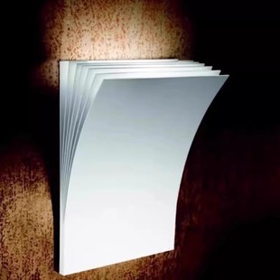 Nordic Creative Bedroom Bedside Lamp Modern Simple Study Model Room Hotel Corridor Away Book Shape Wall Lamp