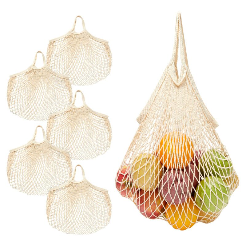 Customized Foldable Cotton Mesh Shopping Bags, Portable Storage Mesh Bags for Supermarket Vegetables and Fruits, Wholesale Customized Foldable Cotton Mesh Shopping Bags, Portable Storage Mesh Bags for Supermarket Vegetables and Fruits, Wholesale