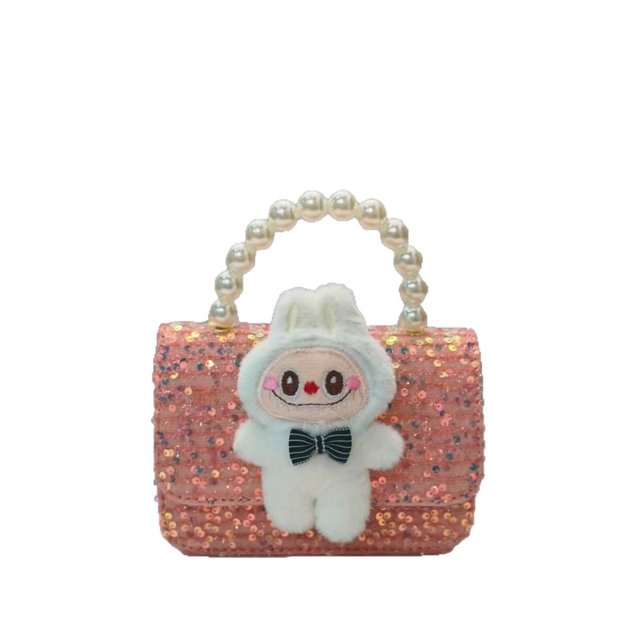 Bolso de perlas bolso de dibujos animados de viento fragante bolso de niños bolso de cambio bolso de accesorios bolso de cadena bolso de sequillas bolso cuadrado