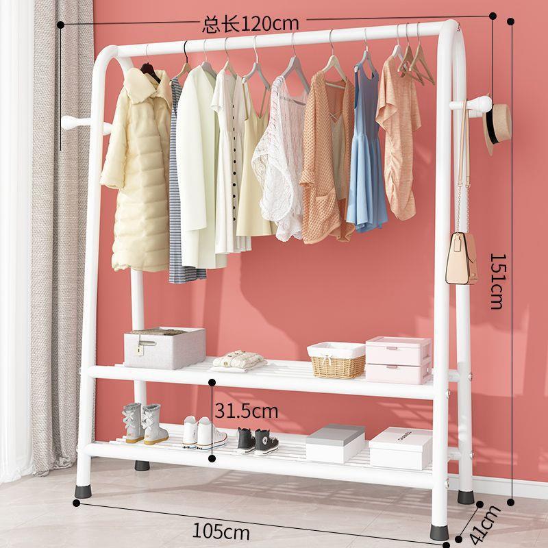 120cm 쌍 그물 흰색 + 코트 후크