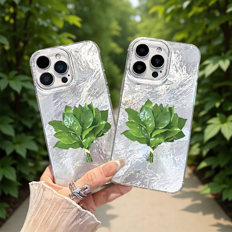 新潮柚子叶适用苹果16Promax手机壳iphone17防摔16个性15Pro冰川X