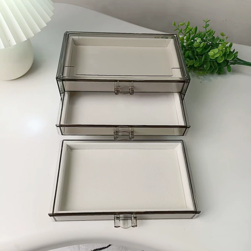 Акриловые серьги, кольцо, коробка для хранения, ожерелье, аксессуары