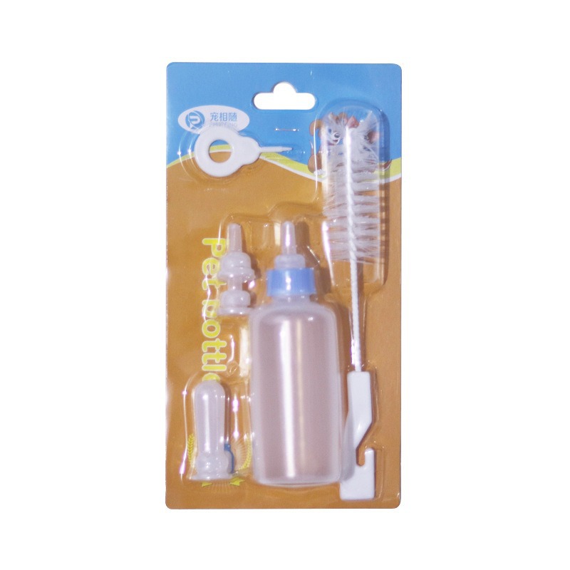 Botellas de mascotas de silicona tetas suaves para gatos y perros botellas de leche transfronterizas para mascotas alimentan botellas de leche para gatos