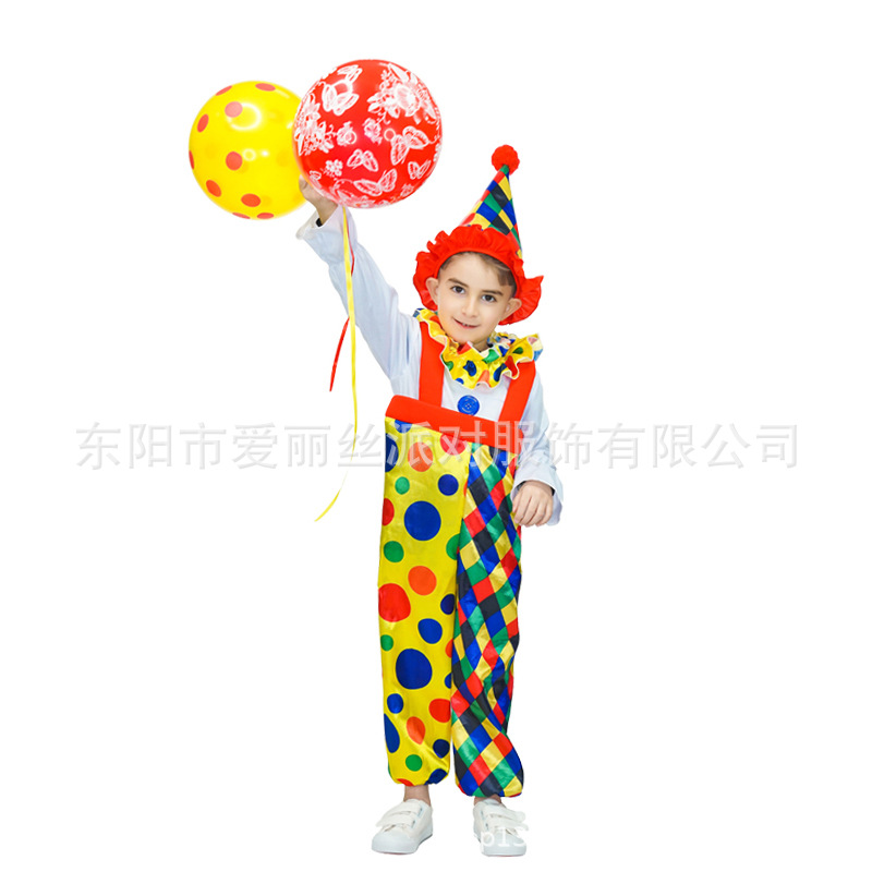 Halloween niños lindos payaso espectáculo vestuario cos circo payaso juego de roles vestuario espectáculo de escenario image 5
