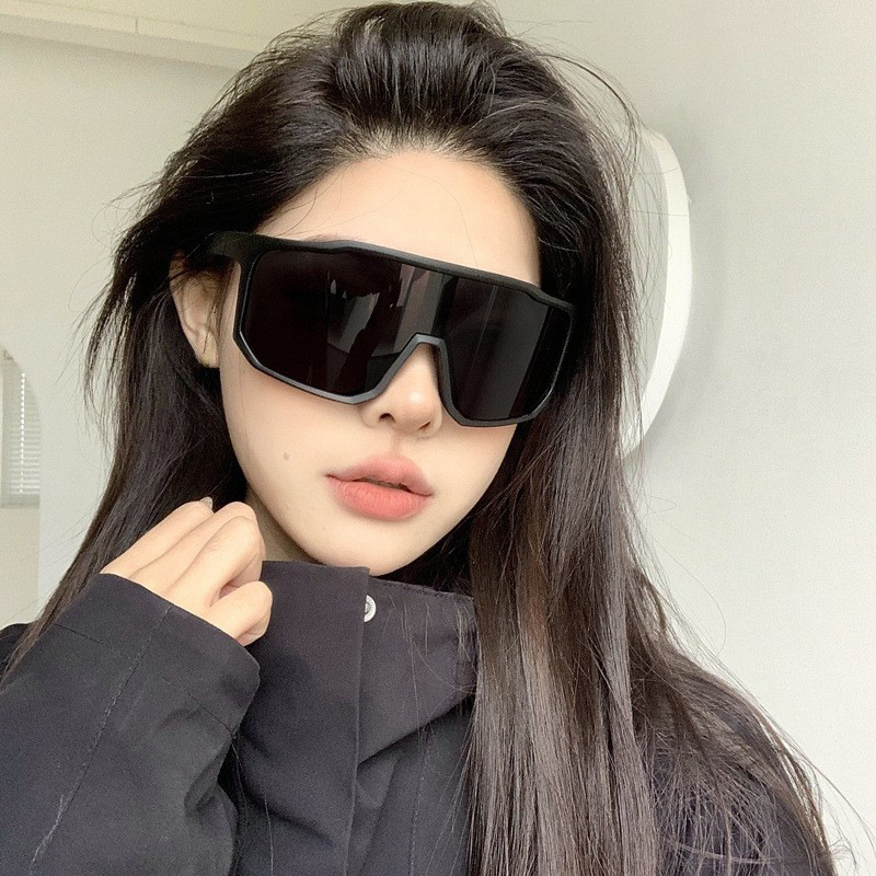 Outdoor Cycling Vintage Black Outdoor Cycling Windproof Sports Sunglasses For Men And Women, Mountaineering Skiing Goggles, Round Face_voghion.com