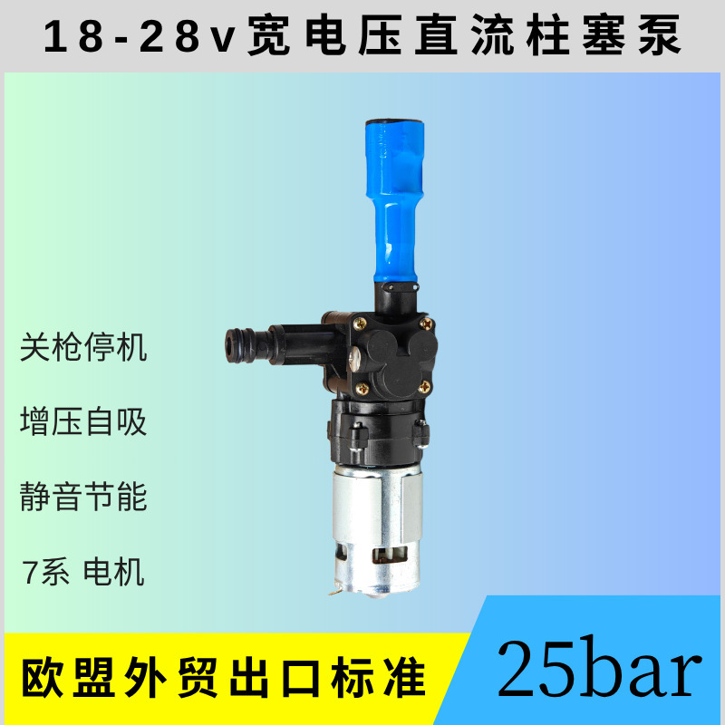 24V Plunger Pump Agricultural Orchard Sprayer 755 Motor Low Power Pesticide Atomization High Voltage Lithium Battery Charging Model 24V Plunger Pump Agricultural Orchard Sprayer 755 Motor Low Power Pesticide Atomization High Voltage Lithium Battery Charging Model