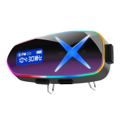Motorcycle Helmet Headset Headset with Colorful Ambient - gradient-two-in-one-mark